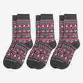 Fair Isle Legacy Collection, Charcoal Edition Merino Wool Socks