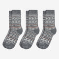 Fair Isle Legacy Collection, Gray Edition Merino Wool Socks