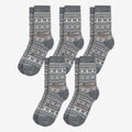 Fair Isle Legacy Collection, Gray Edition Merino Wool Socks